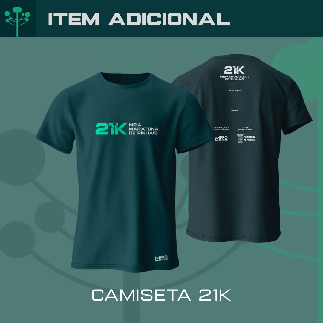 Camiseta 21K Verde - Item Adicional